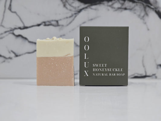Honeysuckle Pure Olive Oil Natural Bar Soap 110g | OOLUX