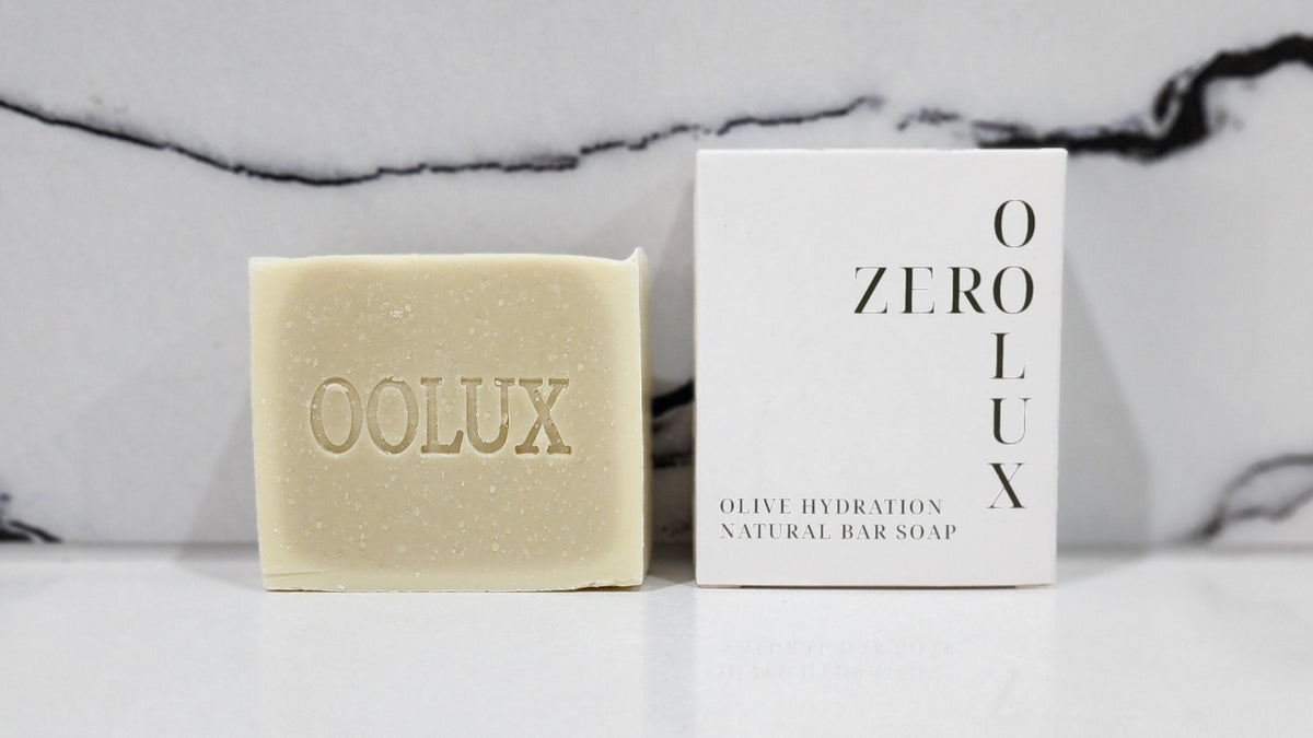 OOLUX ZERO olive oil bar soap 110g, fragrance-free natural soap for sensitive skin