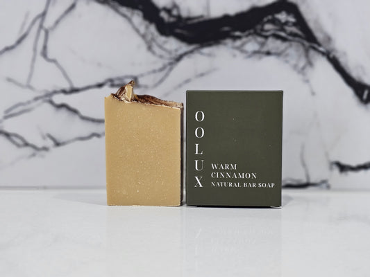 Cinnamon Pure Olive Oil Natural Bar Soap 110g | OOLUX