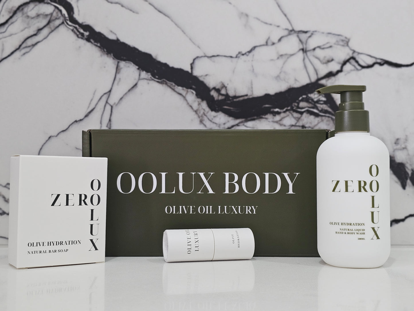 Olive Hydration Trio Box Zero Fragrance OOLUX Gifting