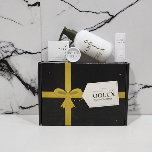 Simply Olive Christmas gift box with ZERO fragrance-free products