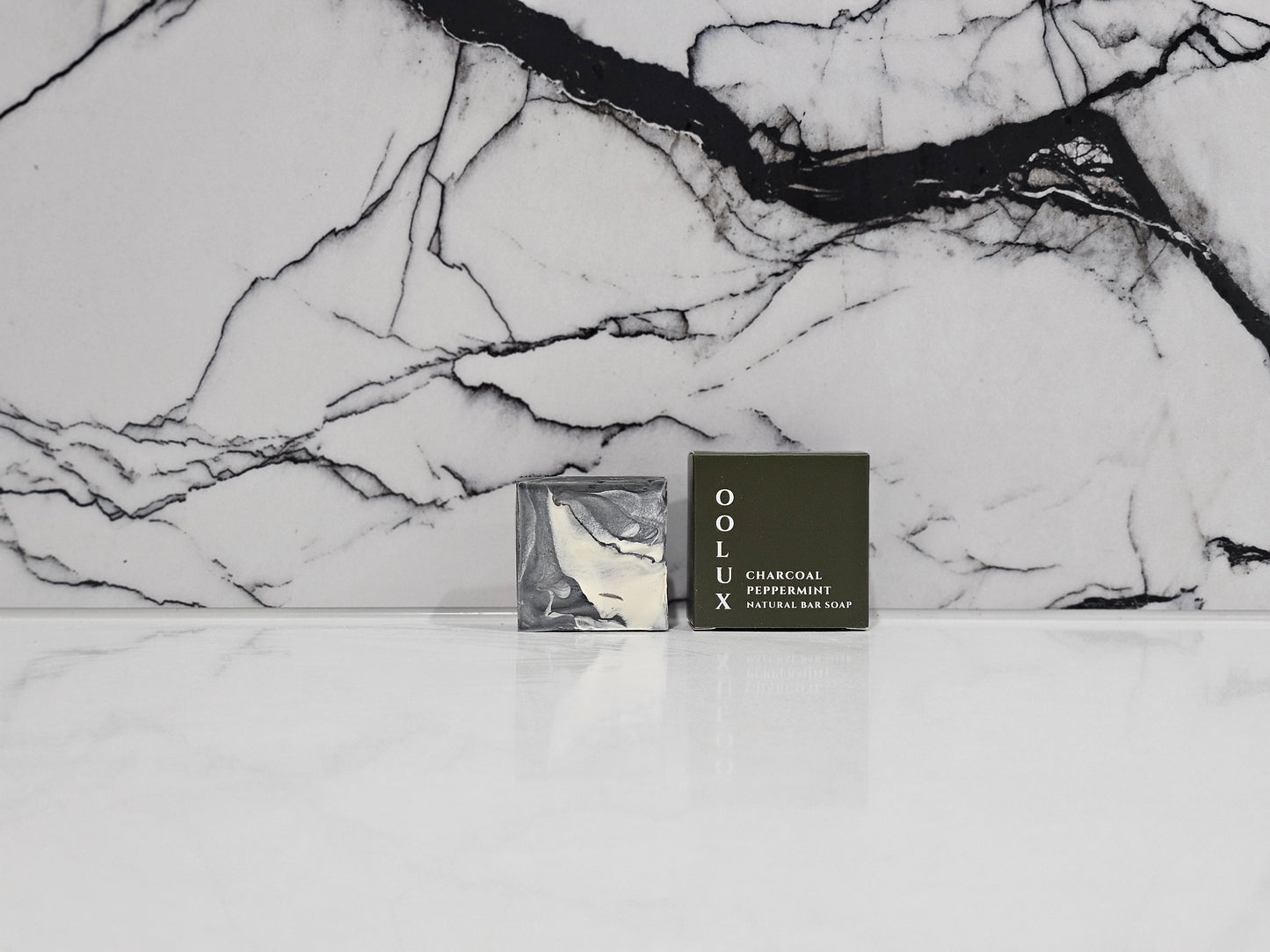 Charcoal Peppermint Pure Olive Oil Natural Guest Bar Soap 50g